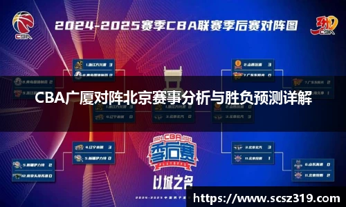 CBA广厦对阵北京赛事分析与胜负预测详解